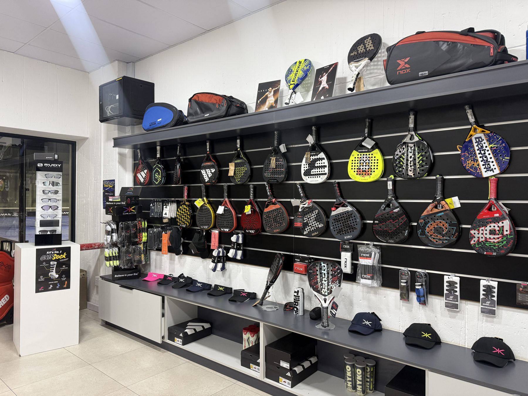 Padel Grail pro shop at 10by20 Vanderbijlpark